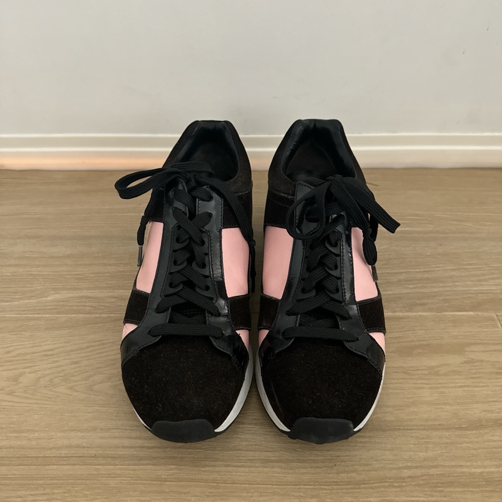 3.1 Phillip Lim Leather & Suede Sneaker, Pink & Black, Women’s US 9